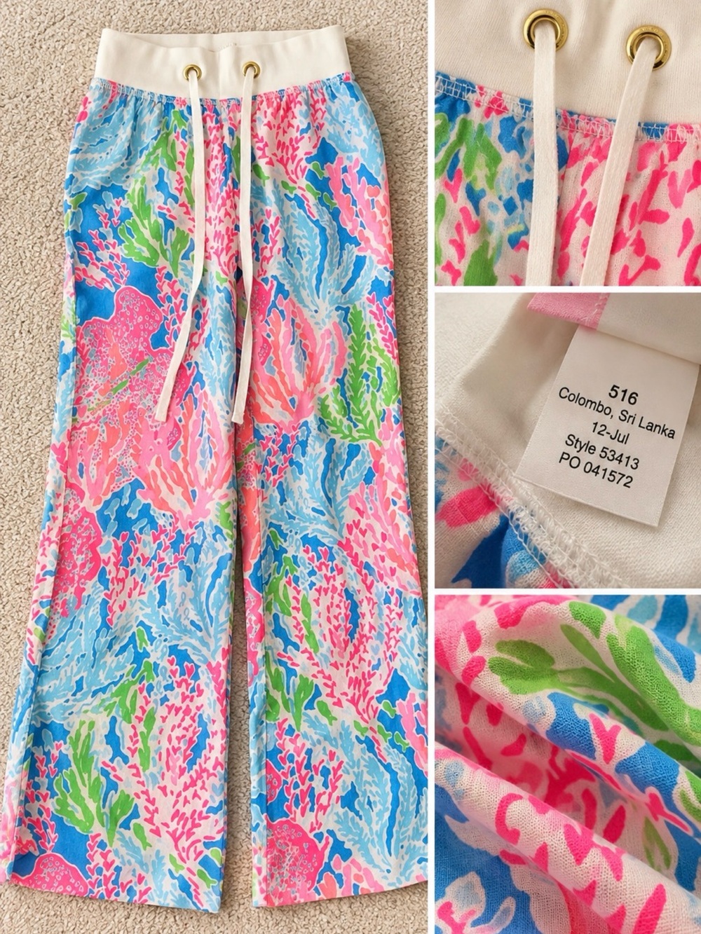 Lilly Pulitzer Lets Cha Cha Beach Pant RARE NWOT